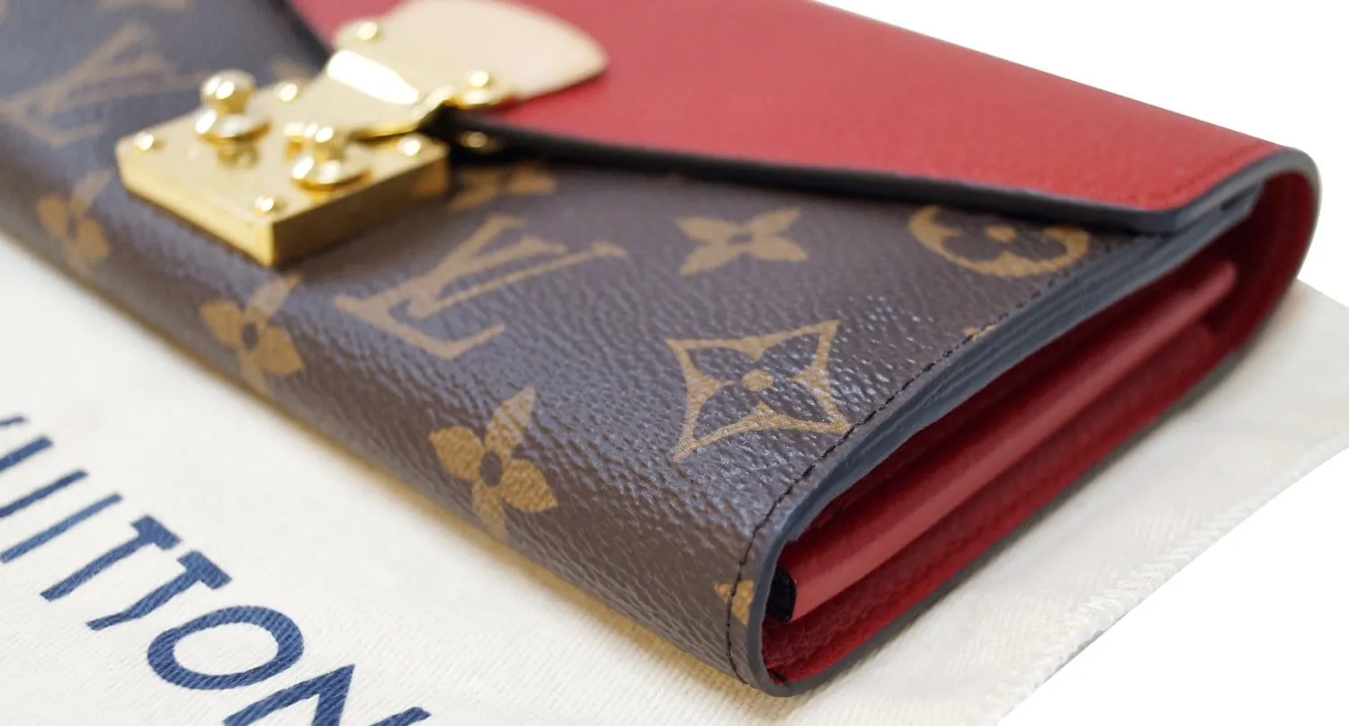 LOUIS VUITTON Cherry Monogram Canvas Pallas Wallet