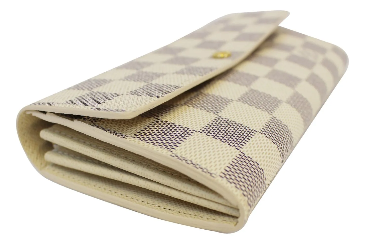 LOUIS VUITTON Damier Azur Canvas Sarah Wallet