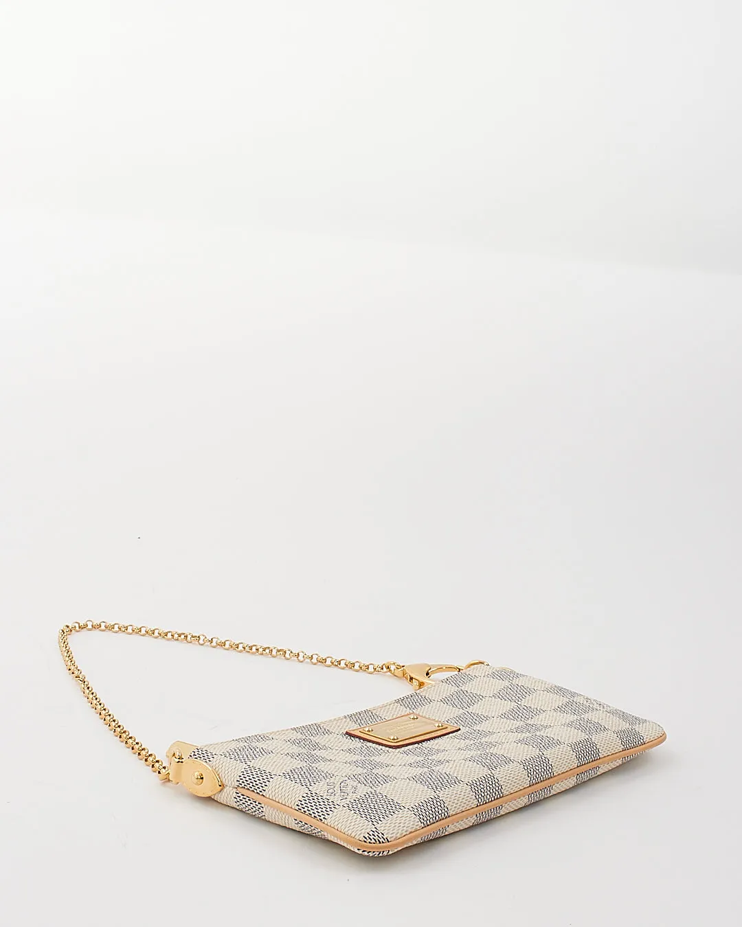 Louis Vuitton Damier Azur Pochette Milla MM Clutch Bag