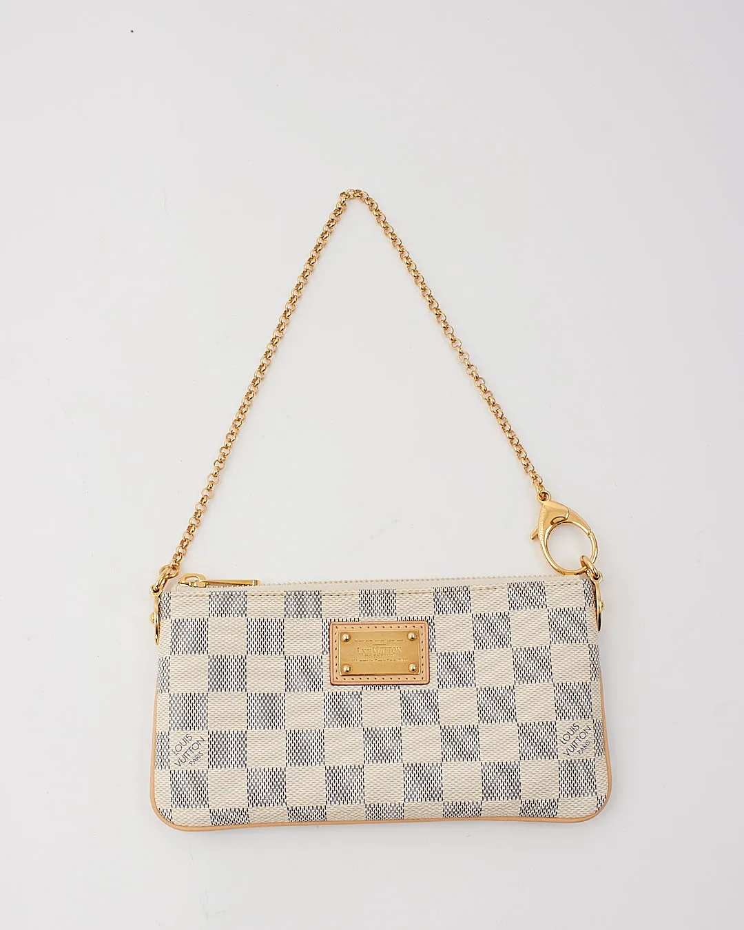Louis Vuitton Damier Azur Pochette Milla MM Clutch Bag