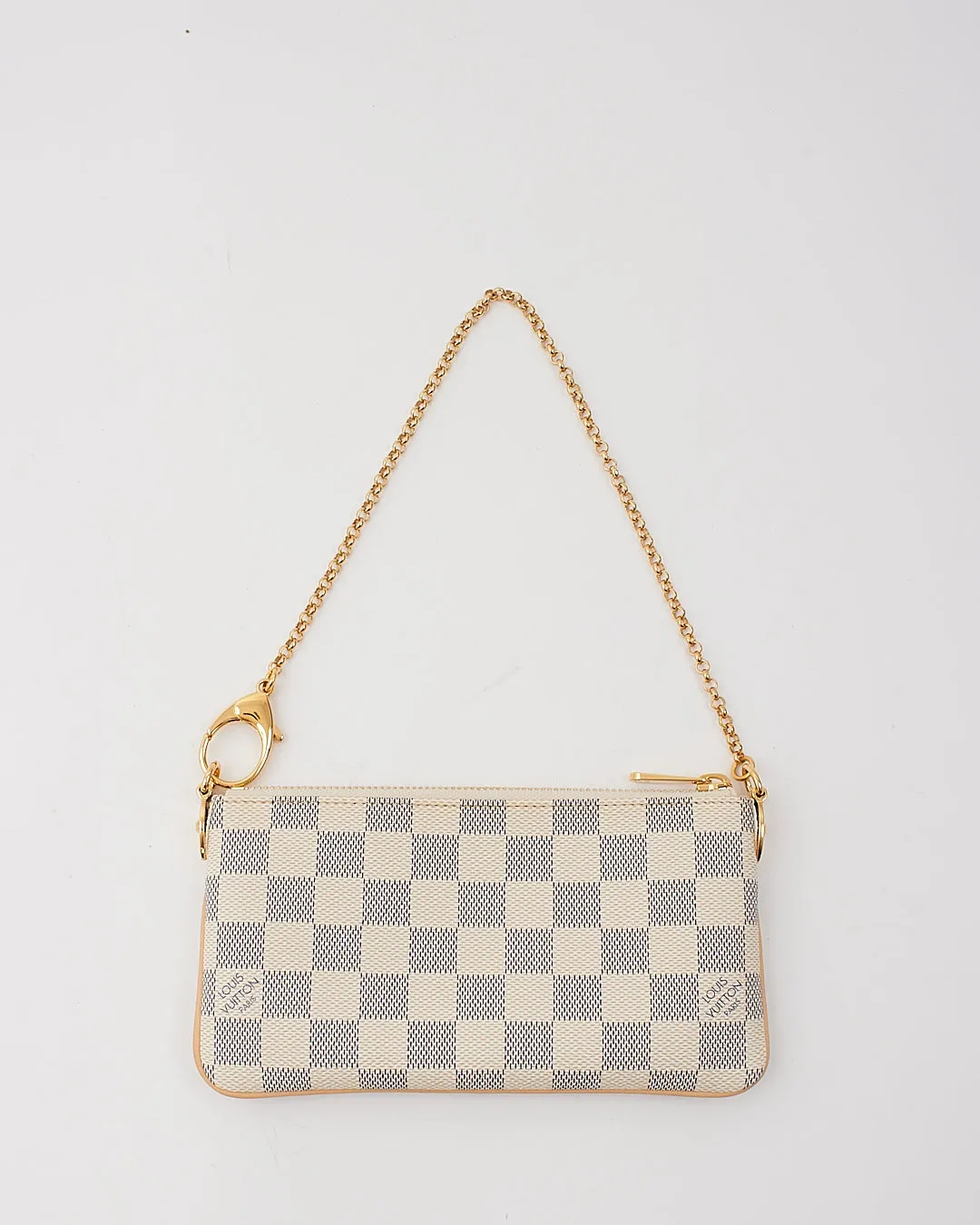 Louis Vuitton Damier Azur Pochette Milla MM Clutch Bag