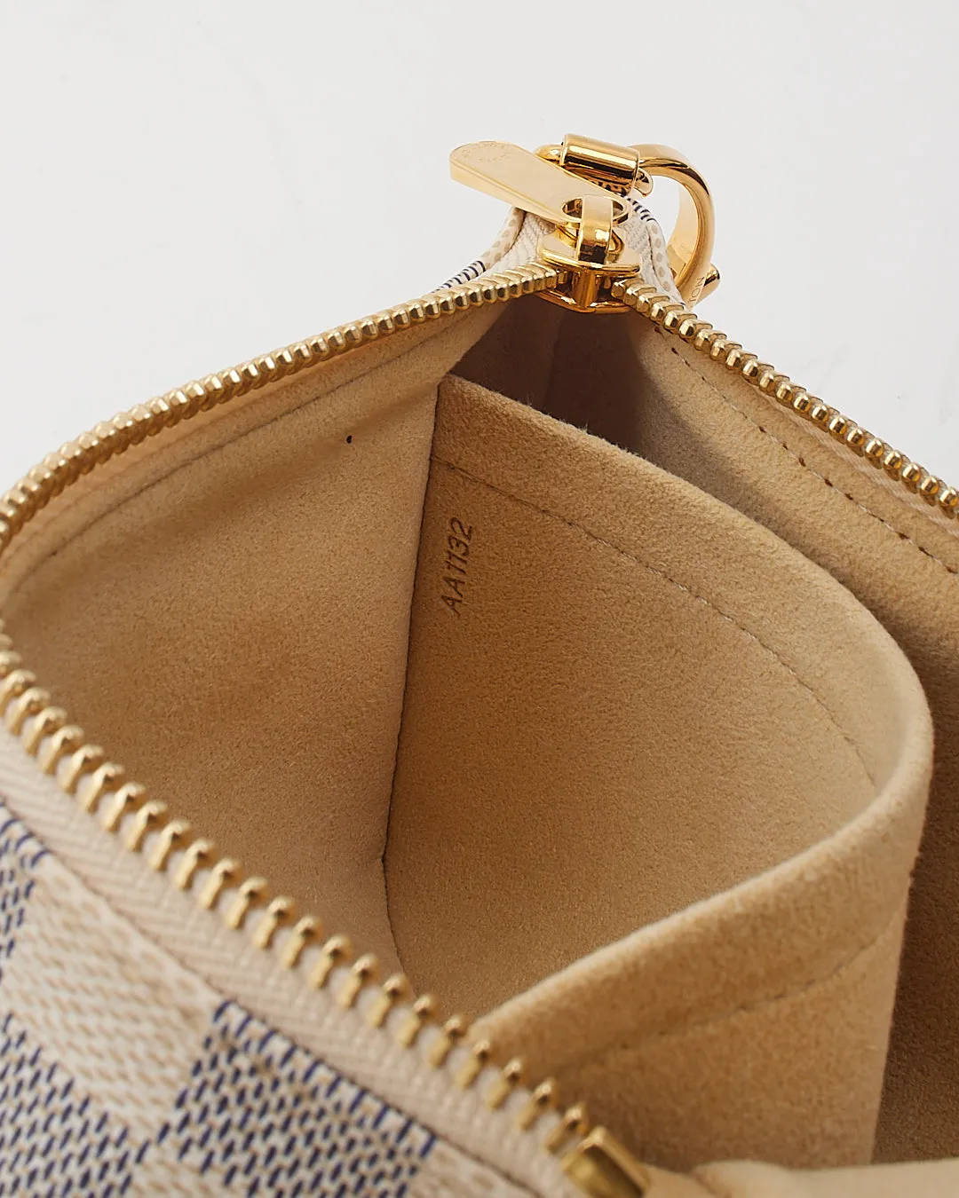 Louis Vuitton Damier Azur Pochette Milla MM Clutch Bag