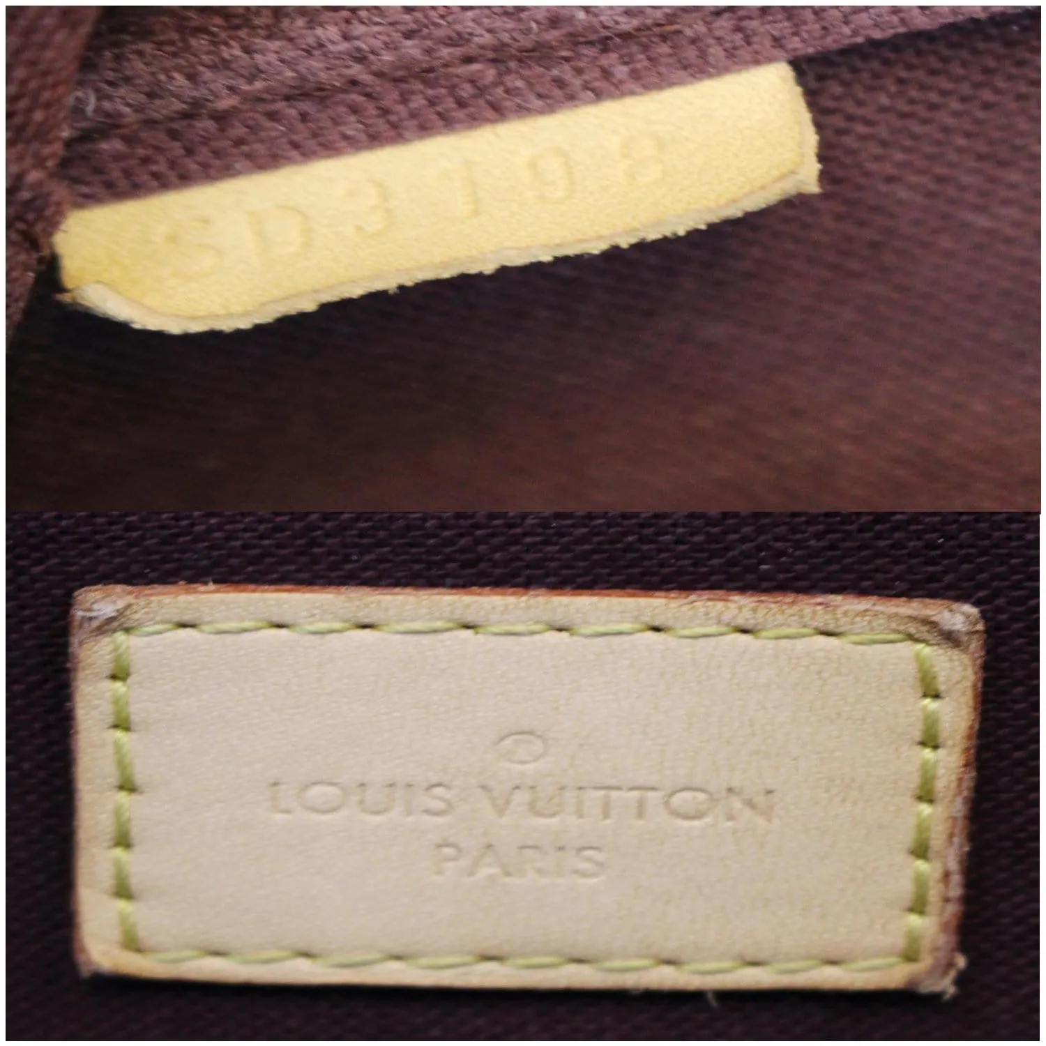 LOUIS VUITTON Favorite PM Monogram Canvas Crossbody Bag Brown