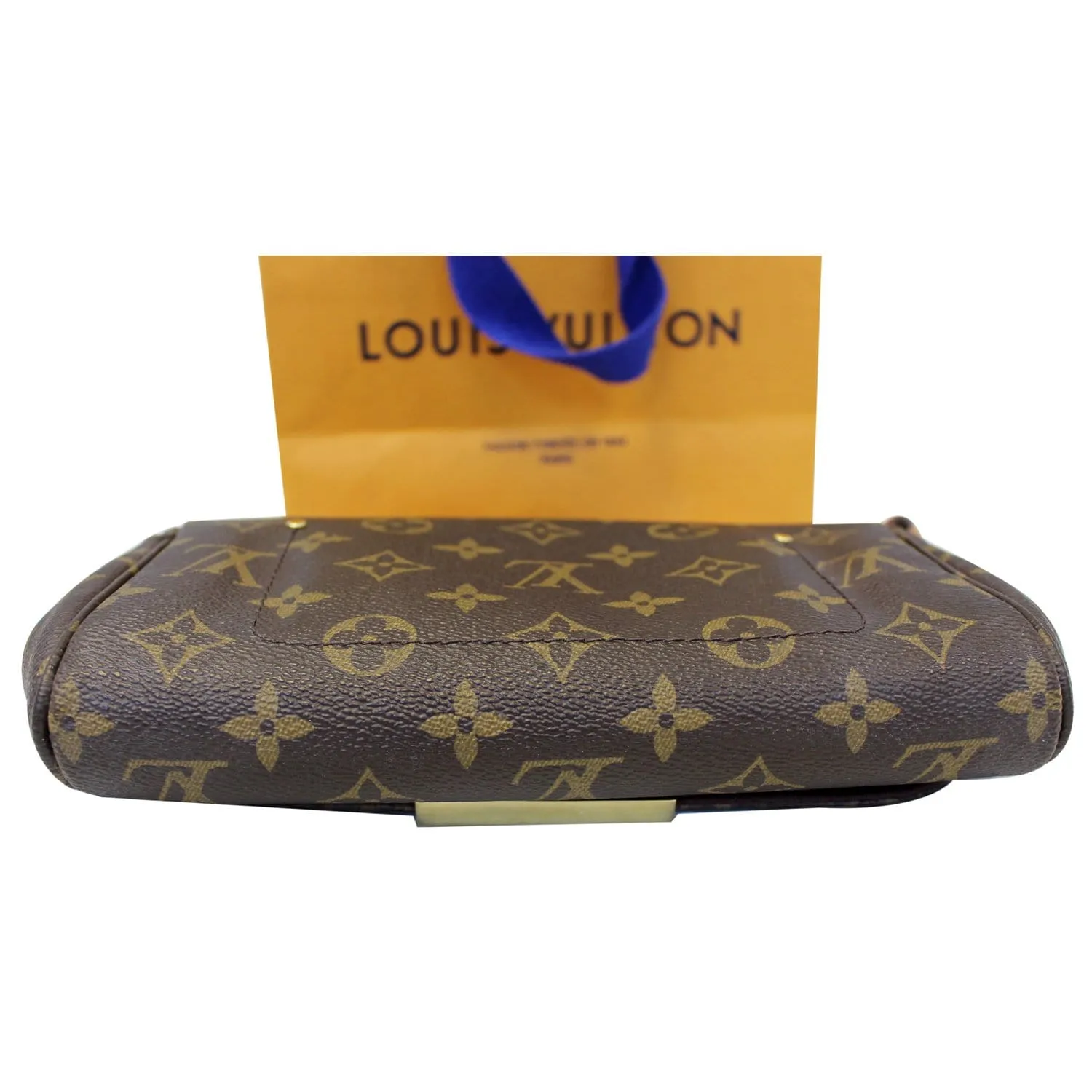 LOUIS VUITTON Favorite PM Monogram Canvas Crossbody Bag Brown