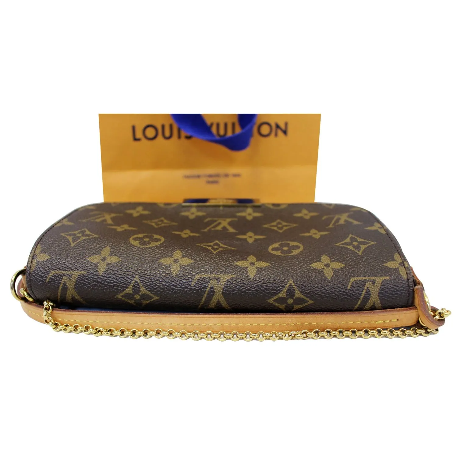 LOUIS VUITTON Favorite PM Monogram Canvas Crossbody Bag Brown