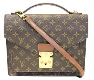 LOUIS VUITTON Monogram Canvas Monceau Briefcase Bag