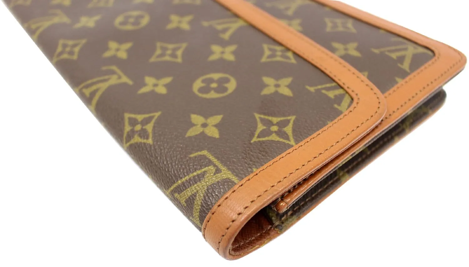 LOUIS VUITTON Monogram Canvas Pochette Dame GM Clutch