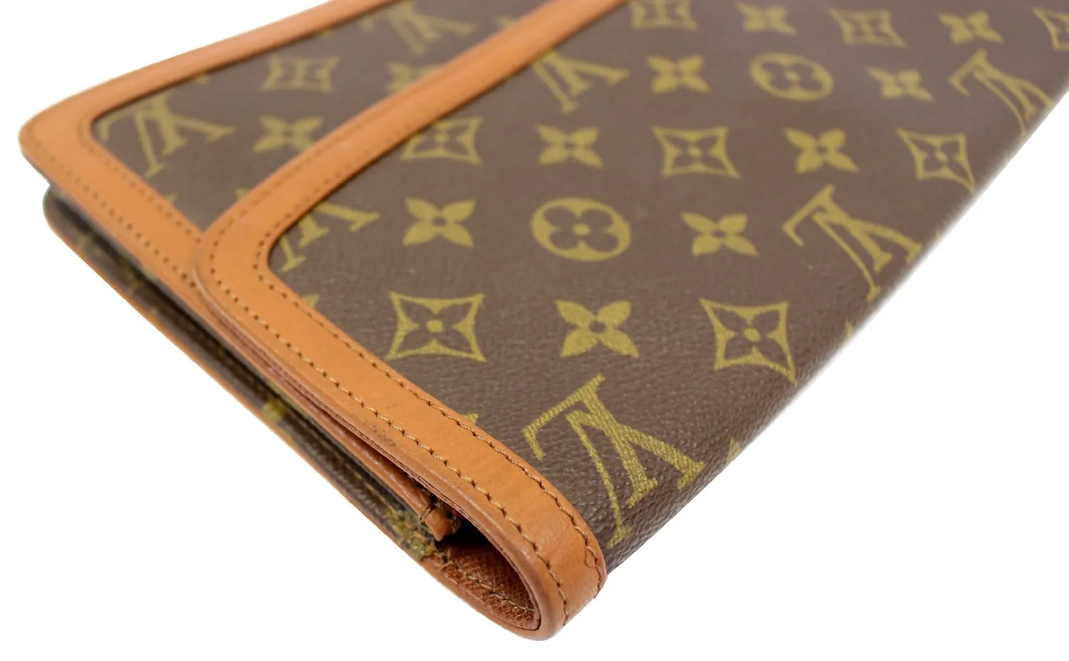 LOUIS VUITTON Monogram Canvas Pochette Dame GM Clutch