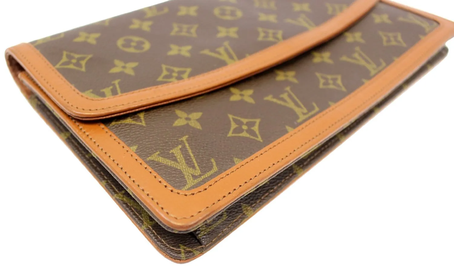 LOUIS VUITTON Monogram Canvas Pochette Dame GM Clutch