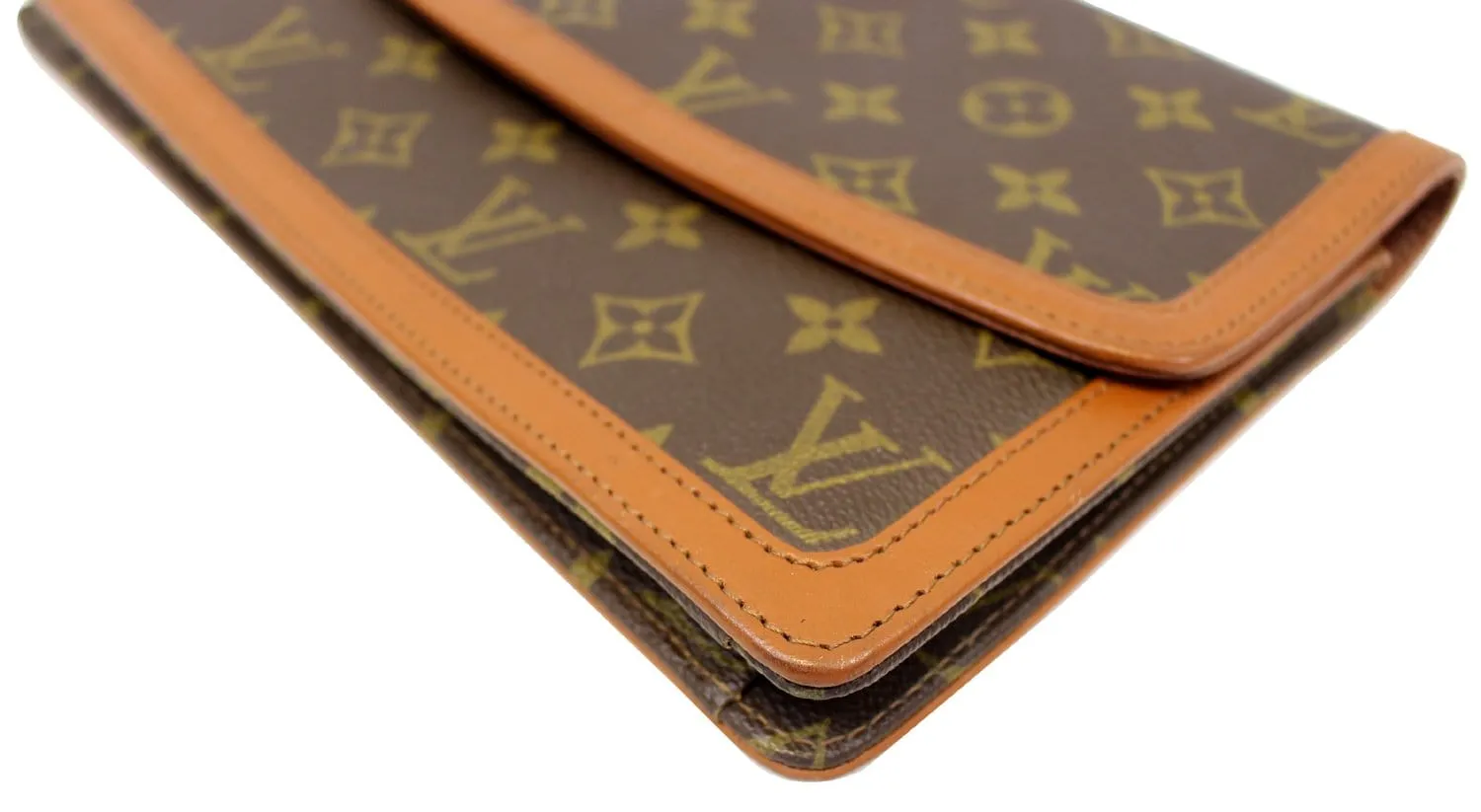 LOUIS VUITTON Monogram Canvas Pochette Dame GM Clutch