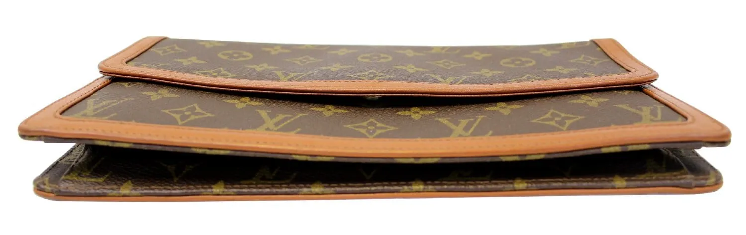 LOUIS VUITTON Monogram Canvas Pochette Dame GM Clutch