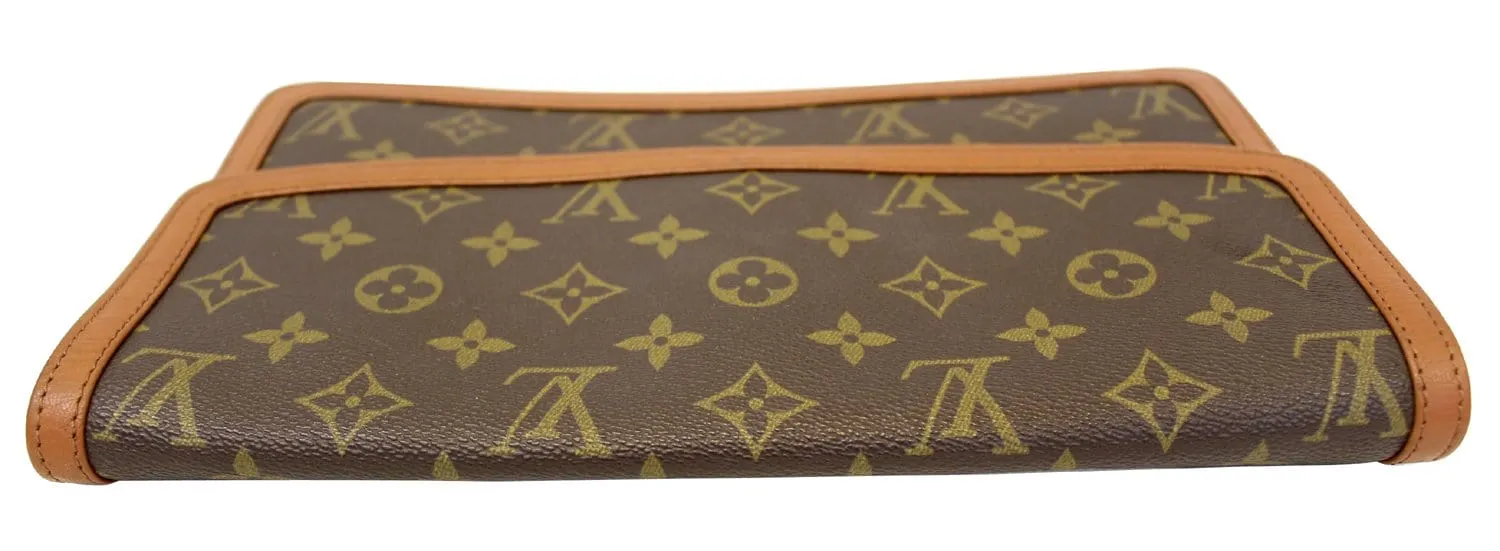 LOUIS VUITTON Monogram Canvas Pochette Dame GM Clutch
