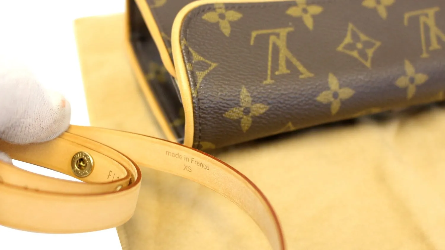 LOUIS VUITTON Monogram Canvas Pochette Florentine Bag