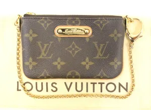 LOUIS VUITTON Monogram Canvas Pochette Milla PM Pouch