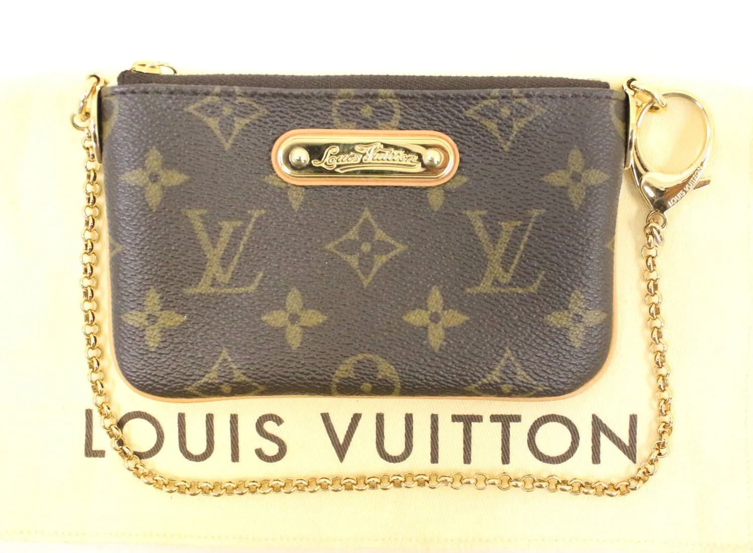 LOUIS VUITTON Monogram Canvas Pochette Milla PM Pouch