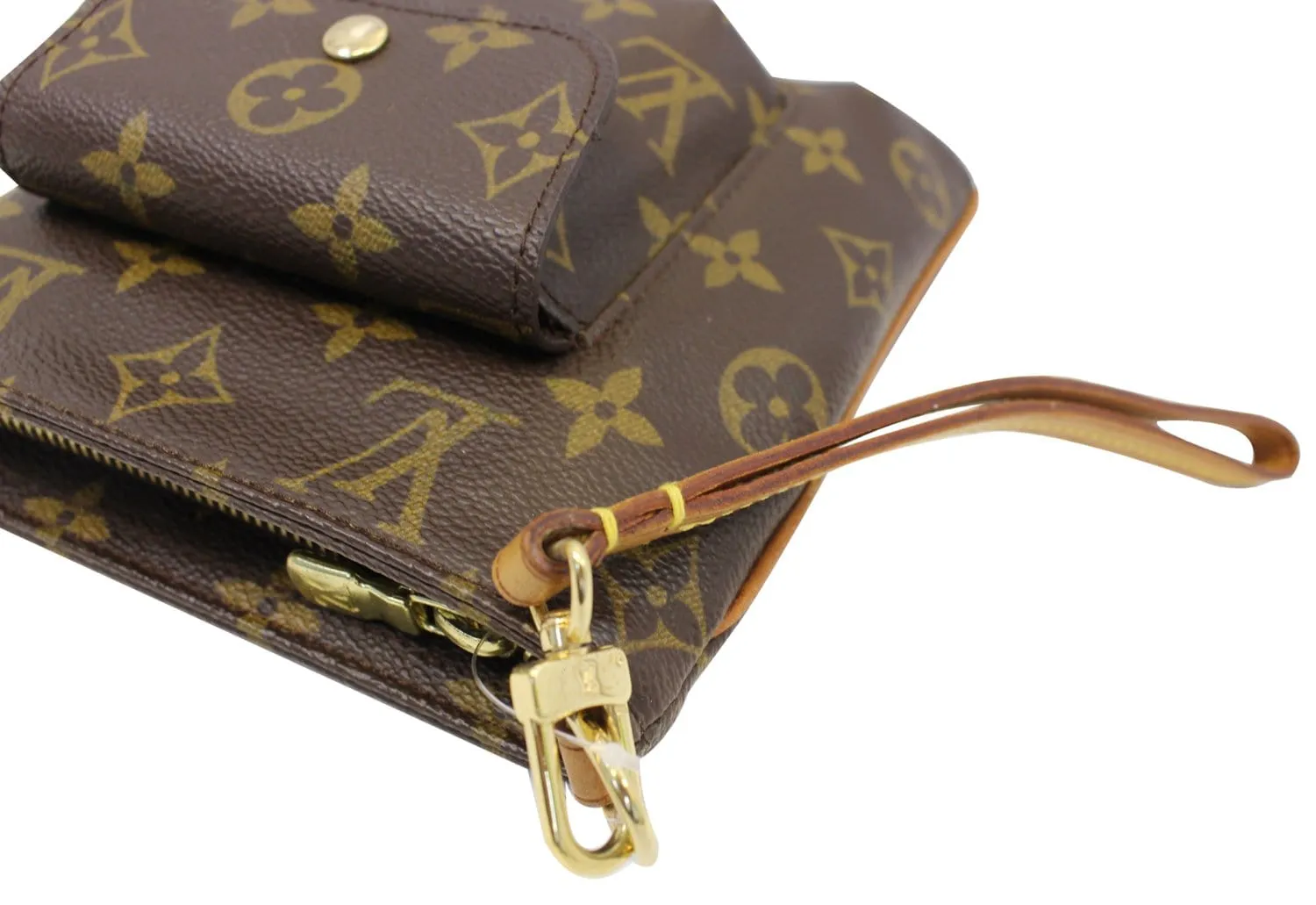LOUIS VUITTON Monogram Partition Clutch Bag
