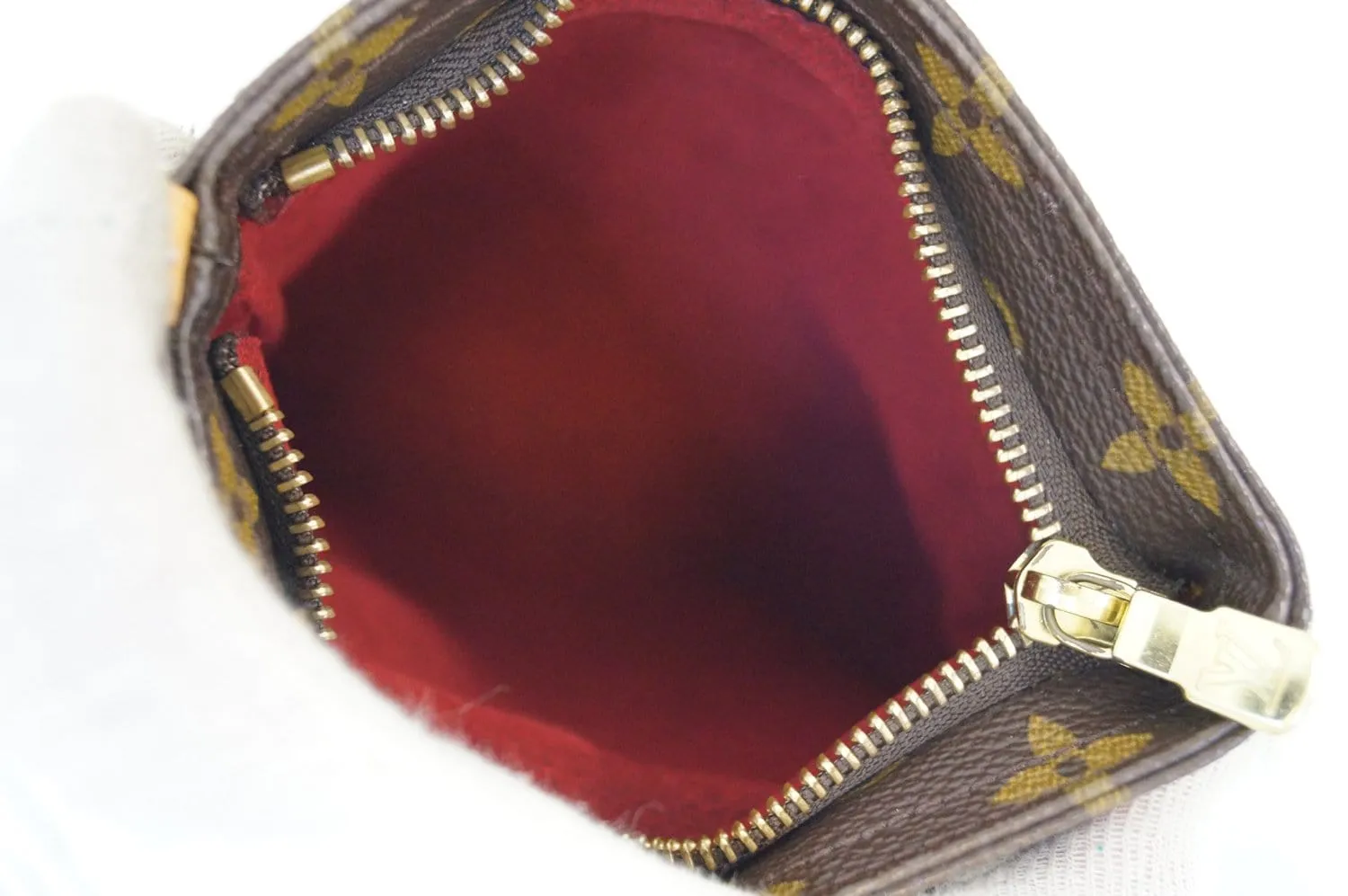 LOUIS VUITTON Monogram Partition Clutch Bag