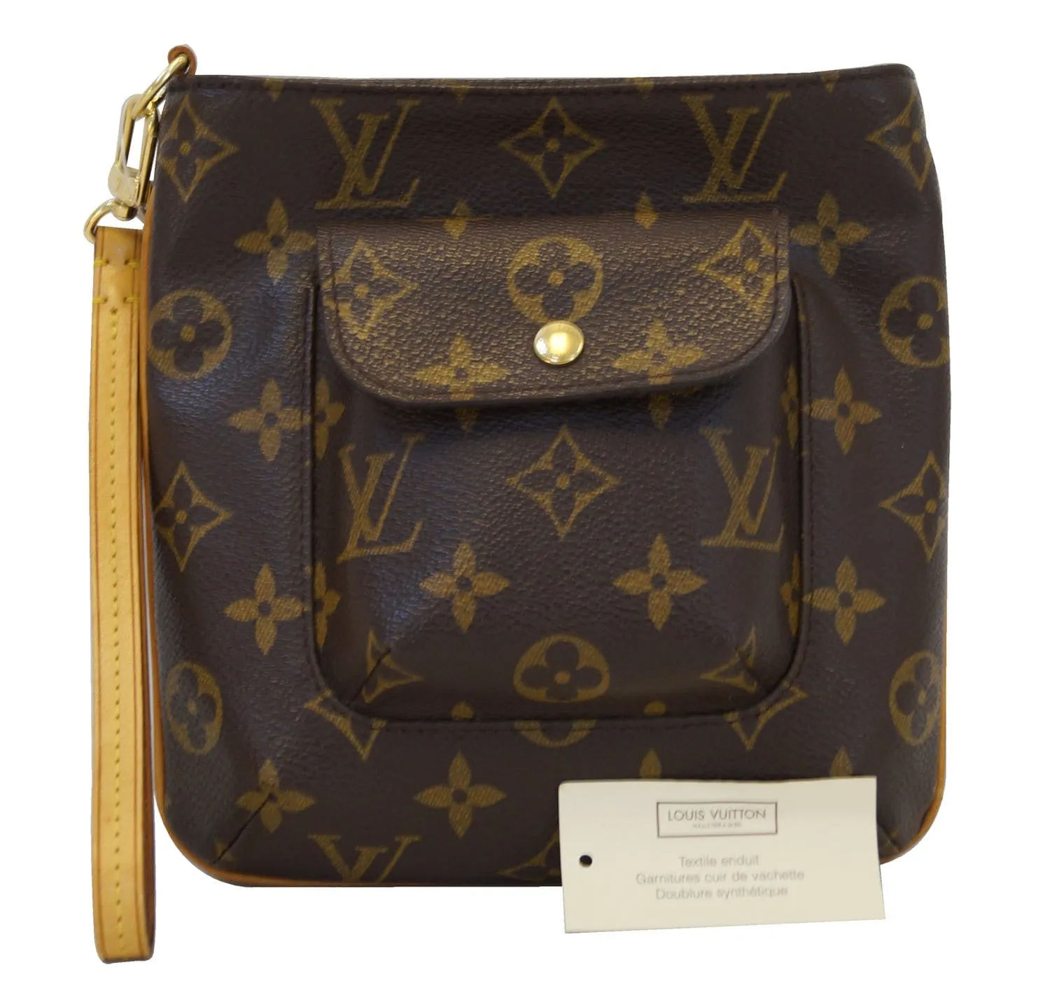 LOUIS VUITTON Monogram Partition Clutch Bag