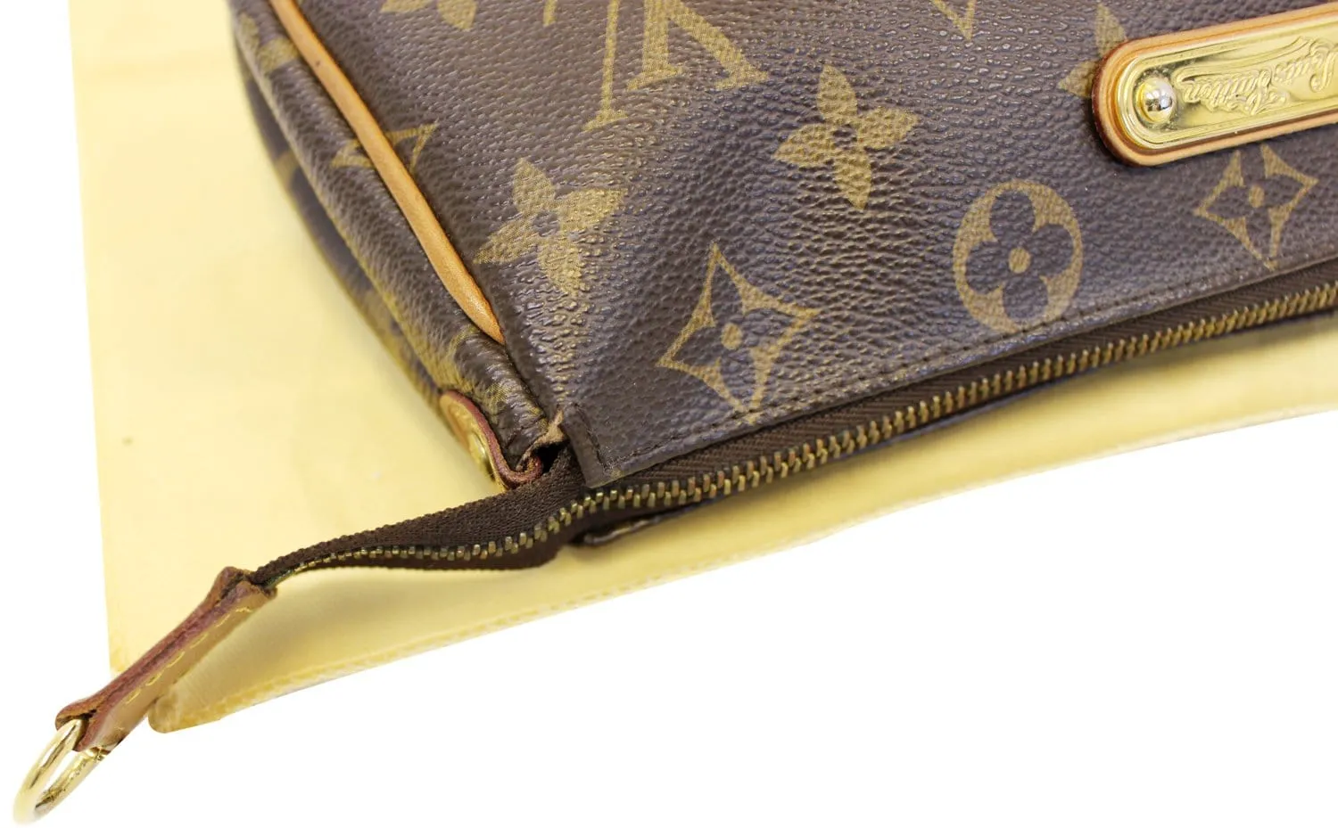 LOUIS VUITTON Monogram Pochette Eva Clutch Crossbody Bag