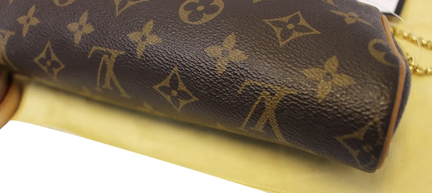 LOUIS VUITTON Monogram Pochette Eva Clutch Crossbody Bag