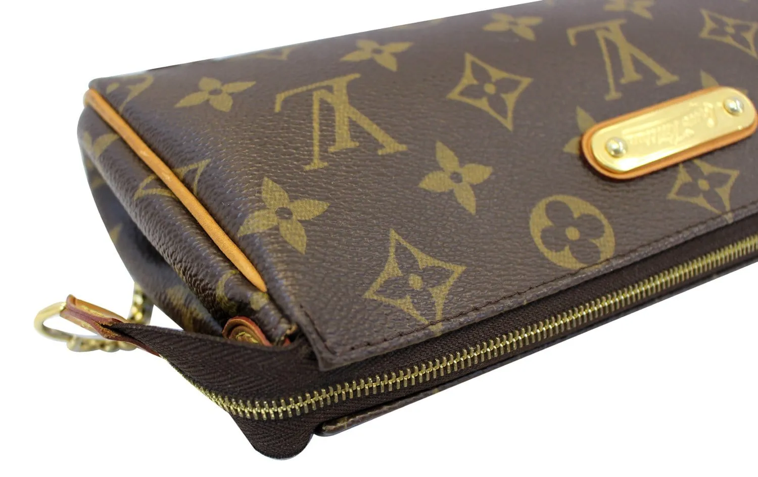 LOUIS VUITTON Monogram Pochette Eva Clutch Shoulder Bag