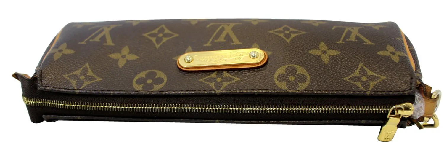 LOUIS VUITTON Monogram Pochette Eva Clutch Shoulder Bag