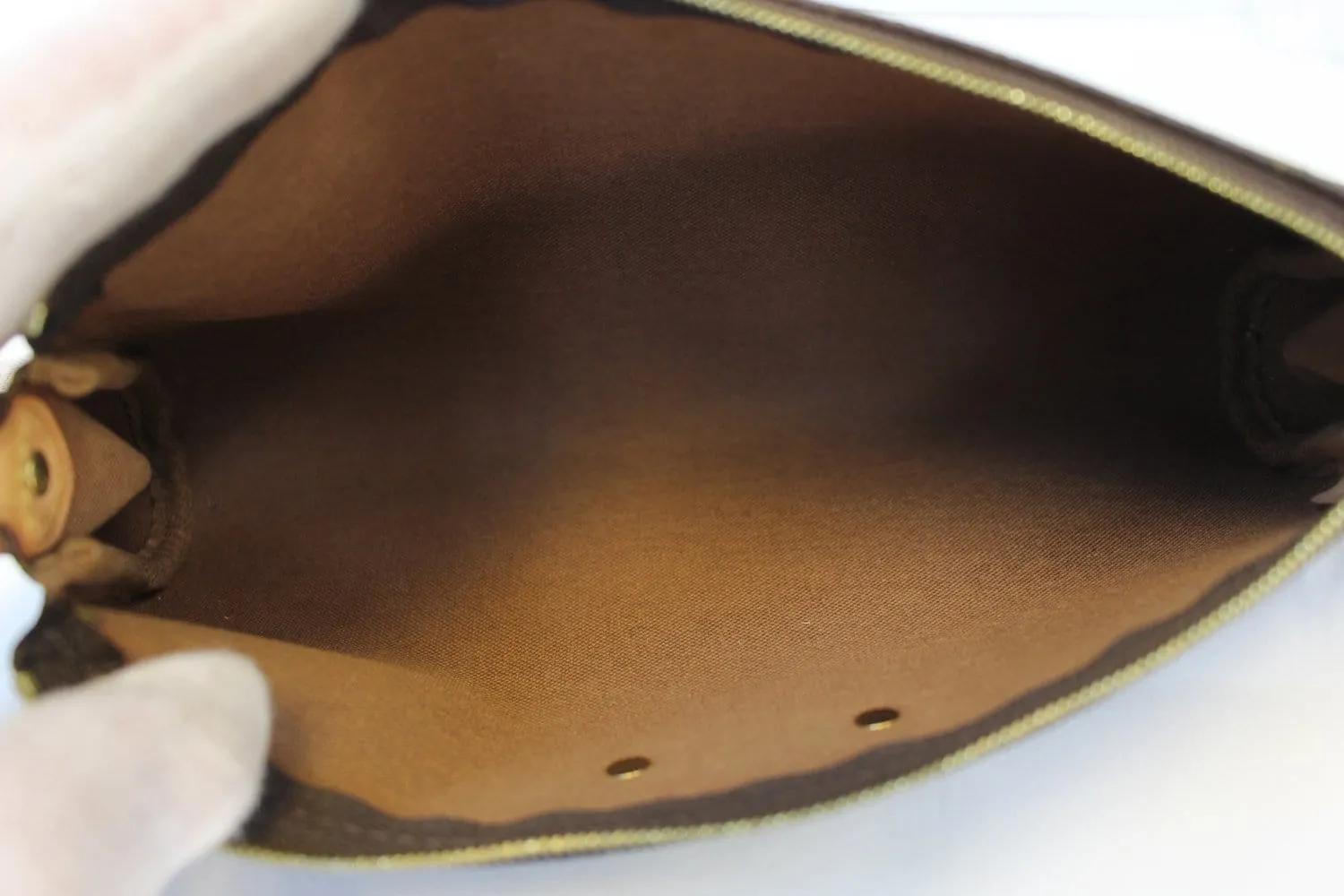 LOUIS VUITTON Monogram Pochette Eva Clutch Shoulder Bag