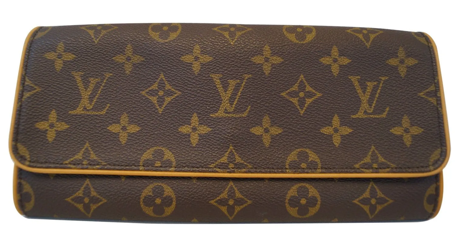 LOUIS VUITTON Monogram Pochette Twin GM Shoulder Pouch