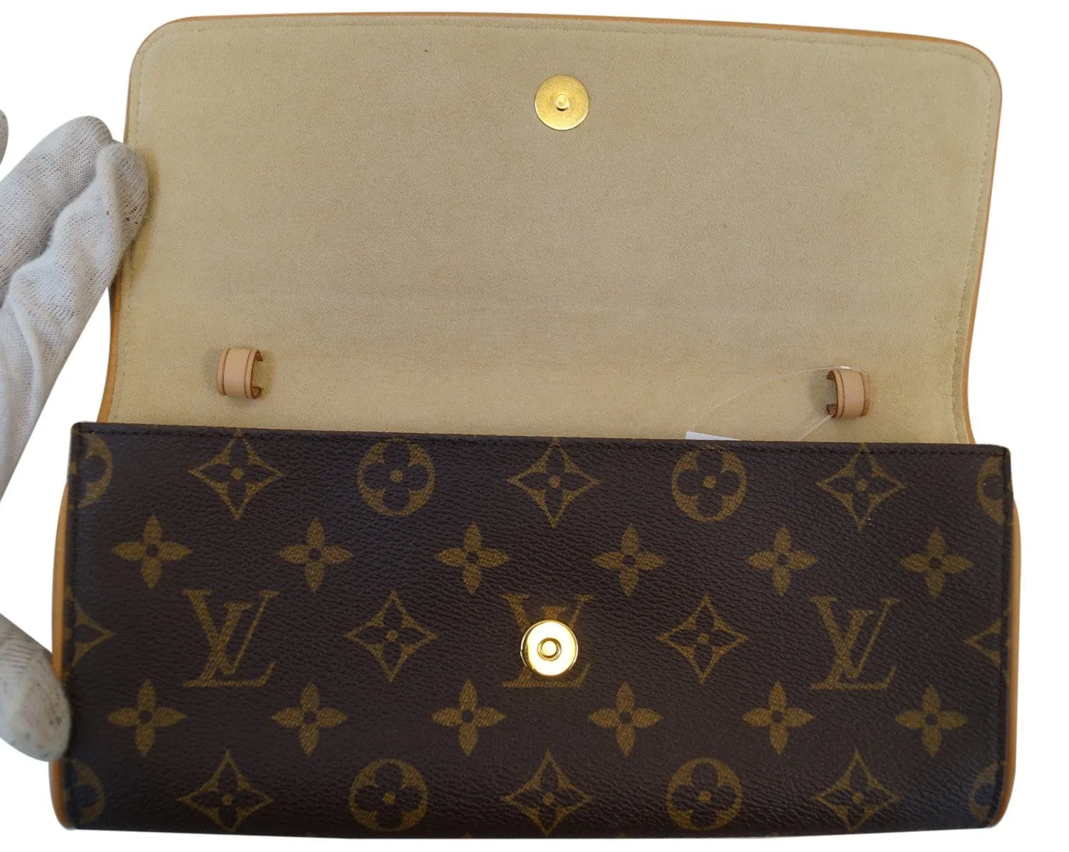 LOUIS VUITTON Monogram Pochette Twin GM Shoulder Pouch