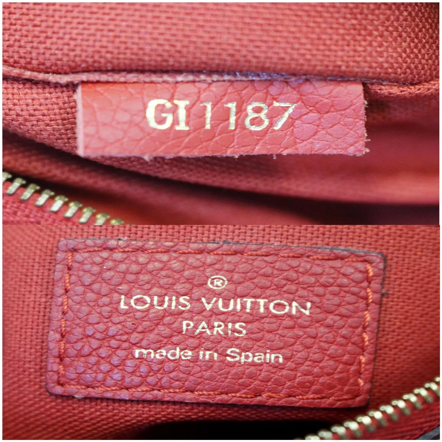 LOUIS VUITTON Pallas Monogram Canvas Clutch Crossbody Bag Brown