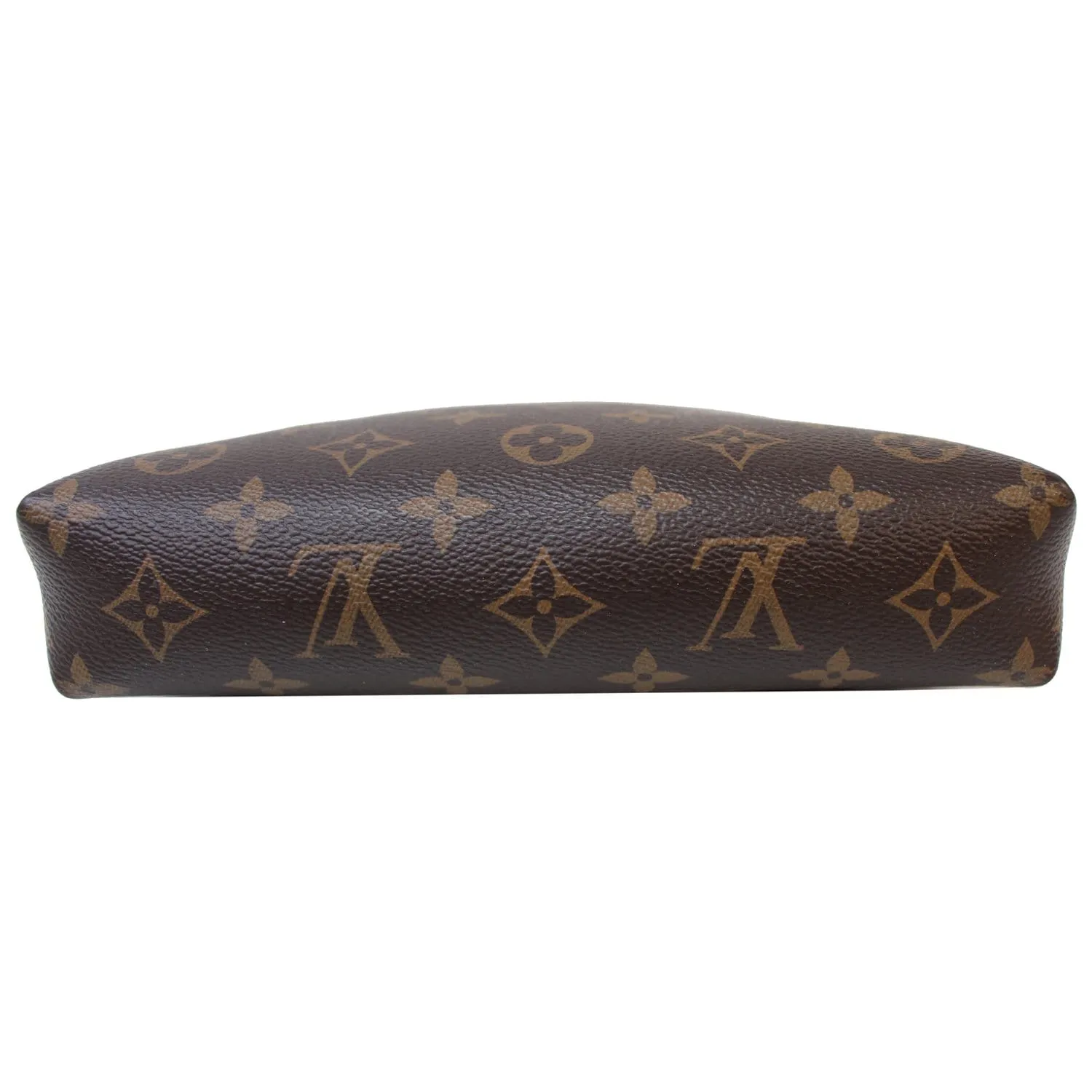 LOUIS VUITTON Pallas Monogram Canvas Clutch Crossbody Bag Brown