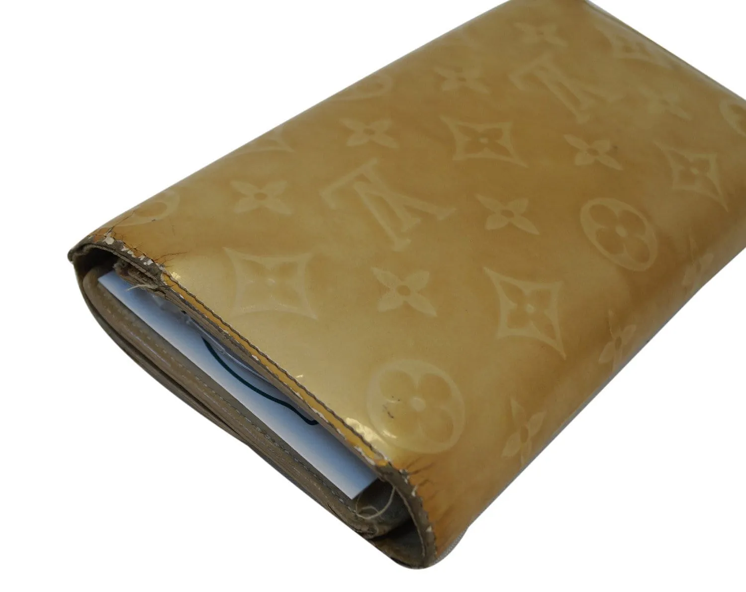 LOUIS VUITTON Perle Monogram Vernis Porte-Tresor Wallet