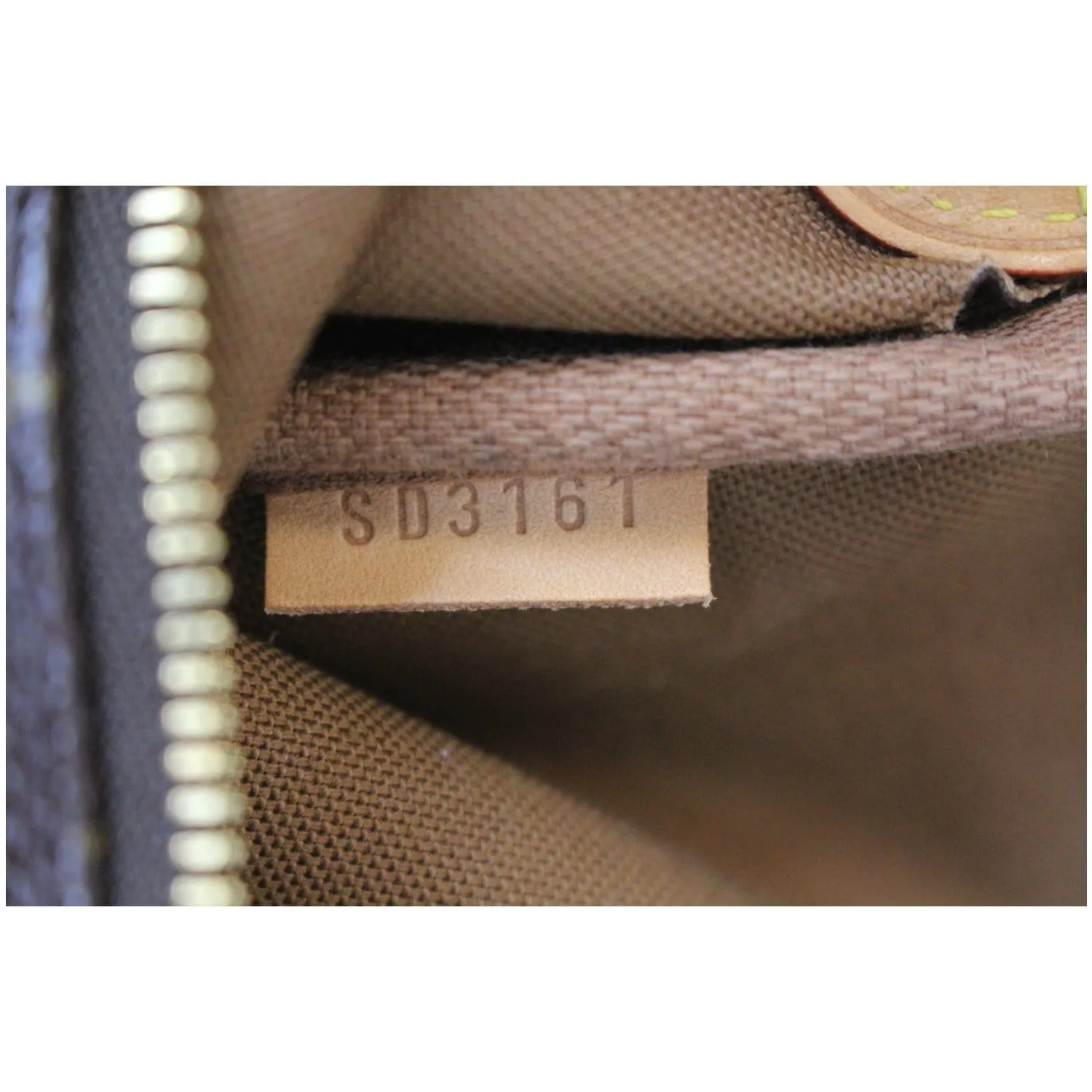 LOUIS VUITTON Pochette Eva Monogram Canvas Crossbody Bag Brown
