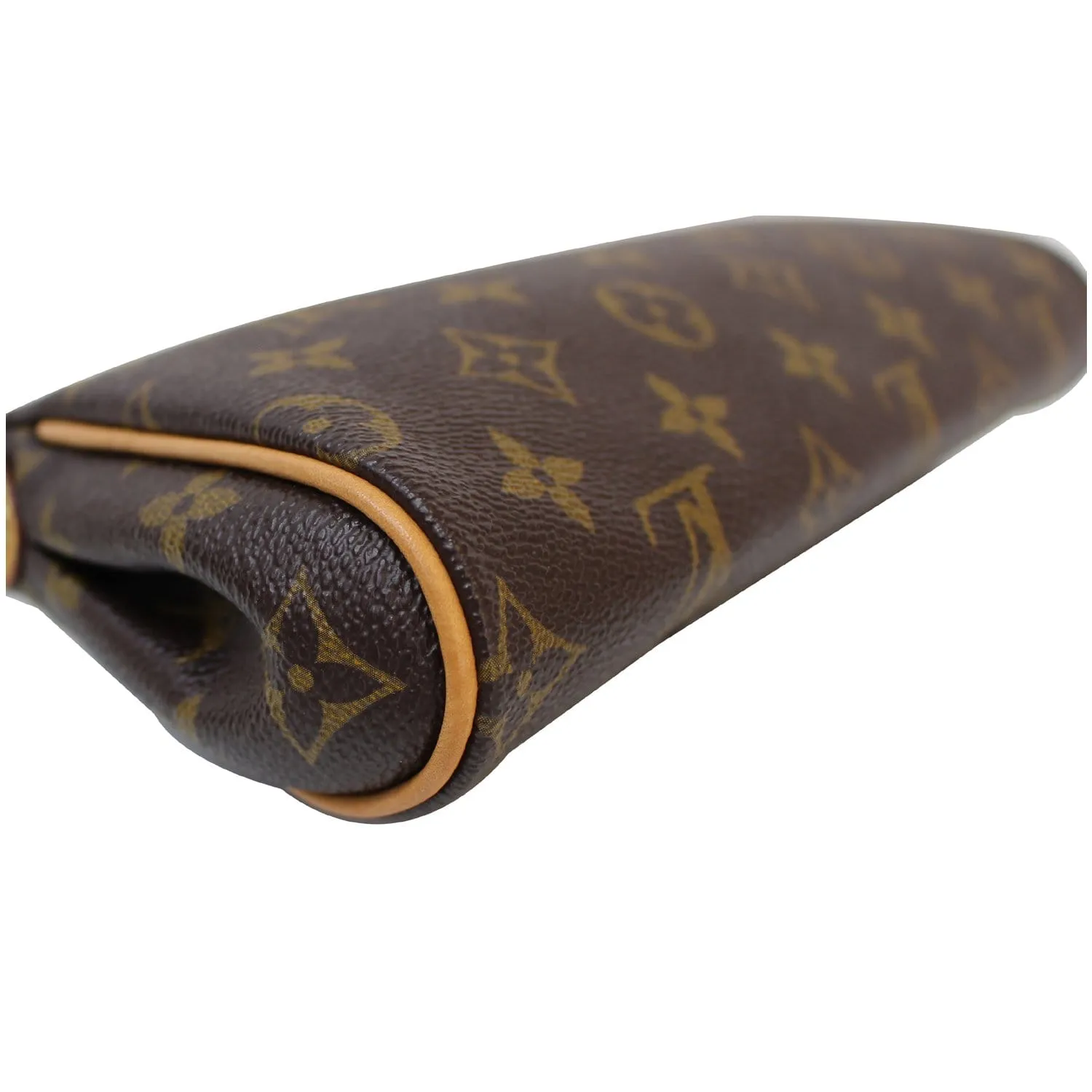 LOUIS VUITTON Pochette Eva Monogram Canvas Crossbody Bag Brown