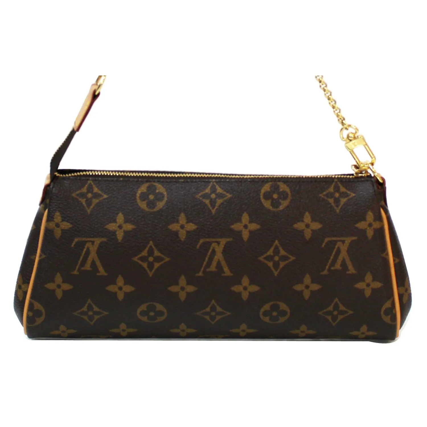 LOUIS VUITTON Pochette Eva Monogram Canvas Crossbody Bag Brown