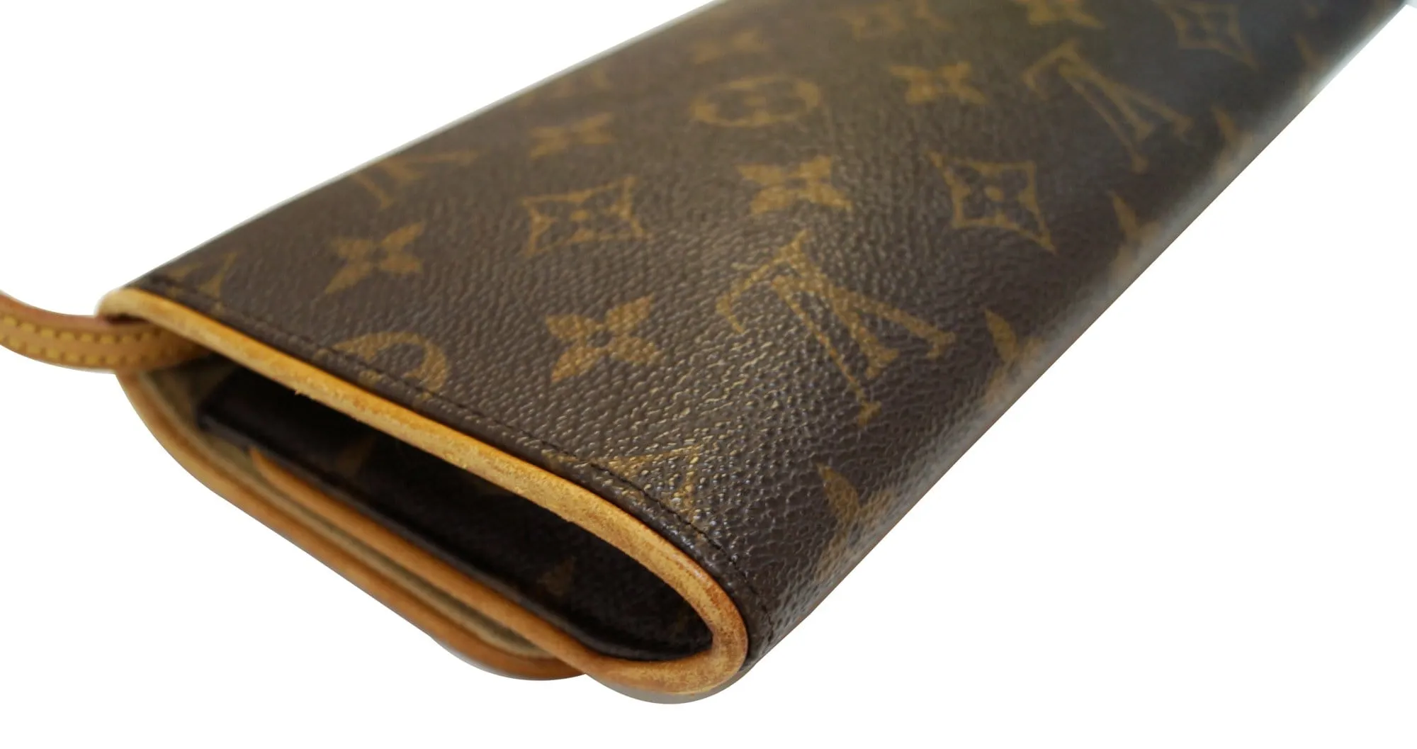 LOUIS VUITTON Pochette Twin GM Monogram Canvas Crossbody Bag