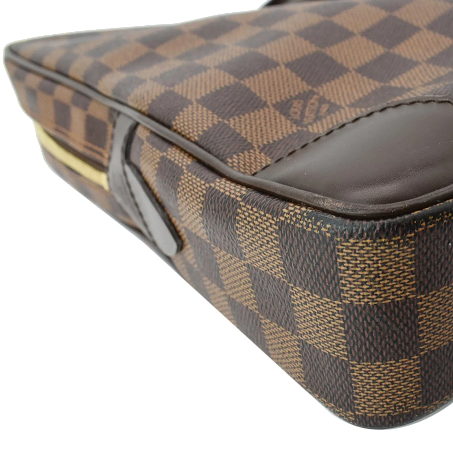 LOUIS VUITTON Porte Documents Voyage Damier Ebene Briefcase Bag Brown - Hot Deals
