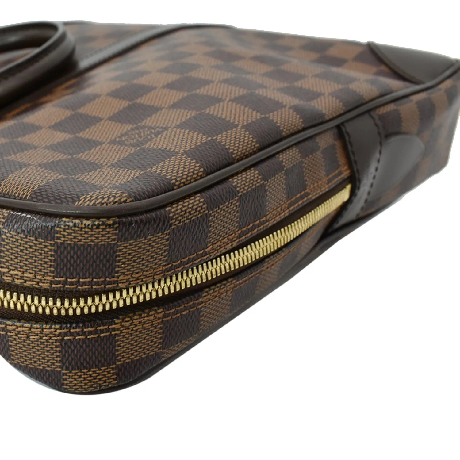 LOUIS VUITTON Porte Documents Voyage Damier Ebene Briefcase Bag Brown - Hot Deals
