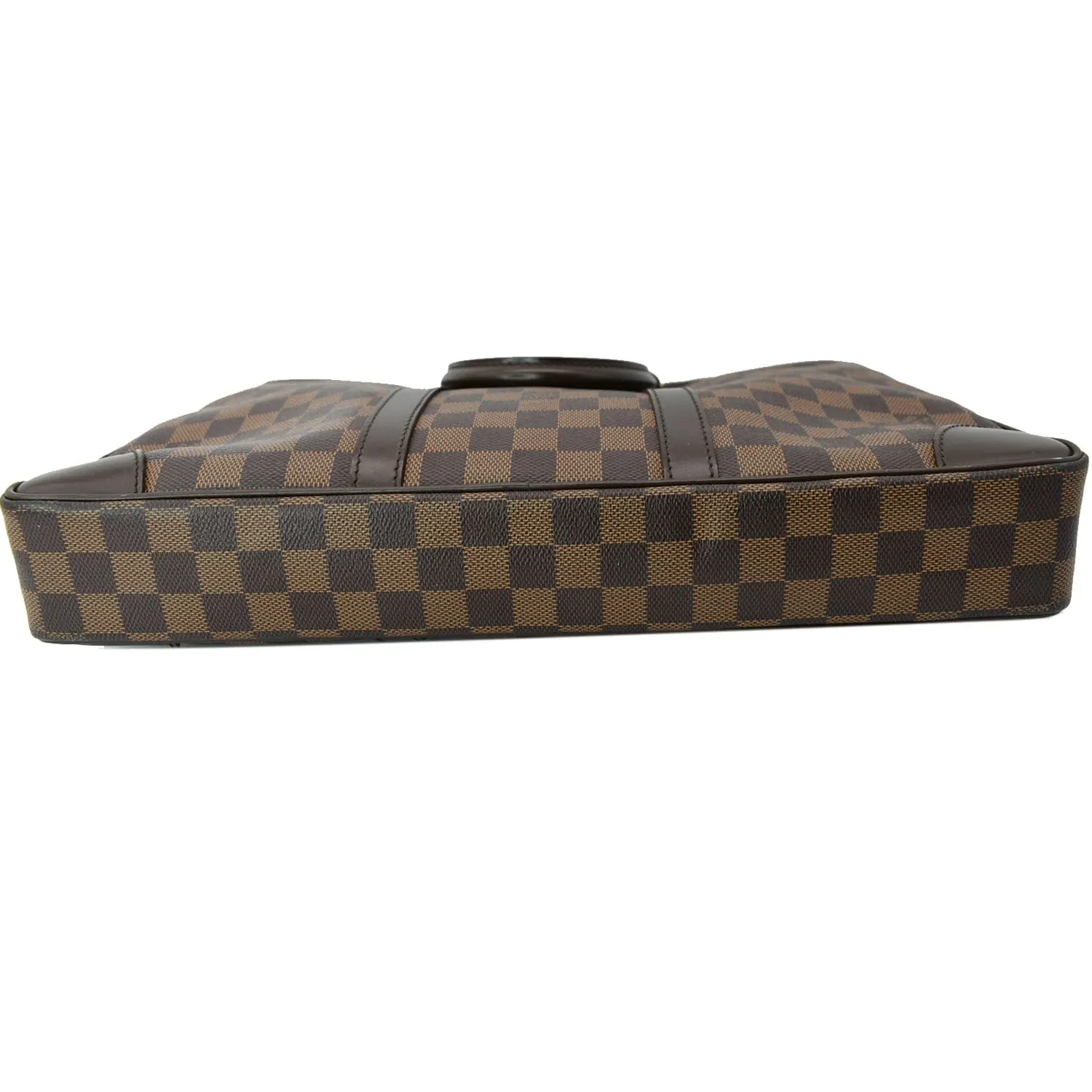 LOUIS VUITTON Porte Documents Voyage Damier Ebene Briefcase Bag Brown - Hot Deals