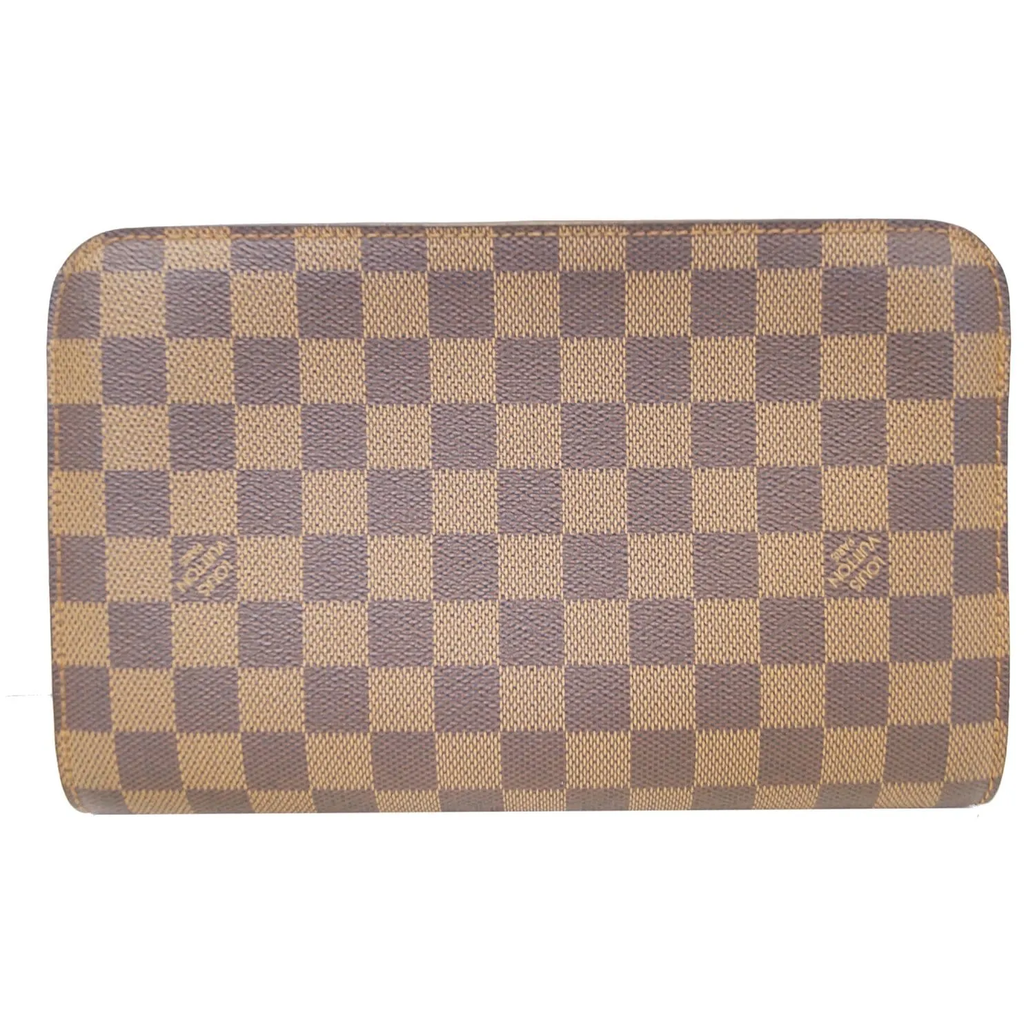 LOUIS VUITTON Saint Louis Damier Ebene Clutch Brown