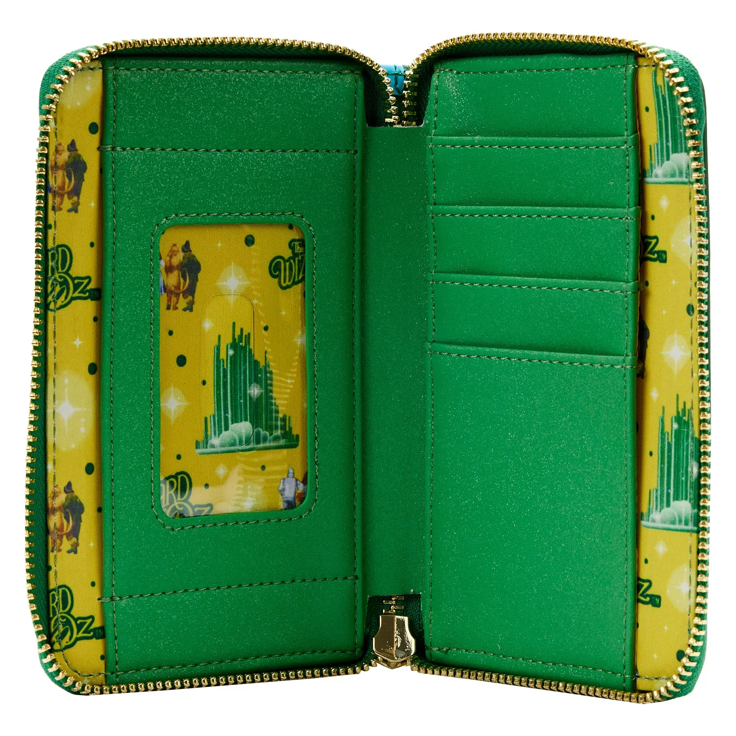 Loungefly WB Wizard of Oz Emerald City GITD Ziparound Wallet