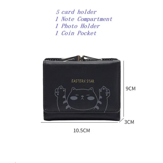 Lovely Cat 3 Fold Wallet