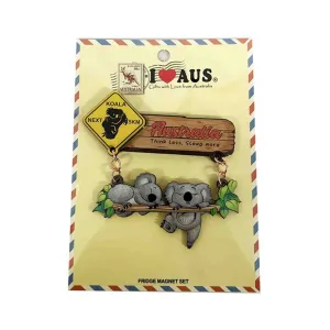 Magnet MDF Road Sign Koalas