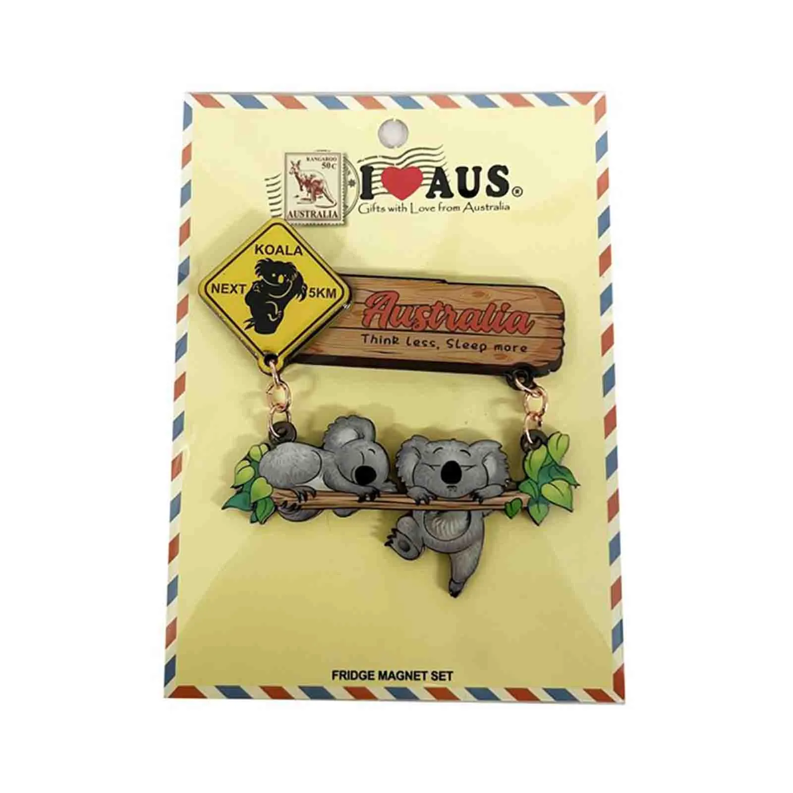 Magnet MDF Road Sign Koalas