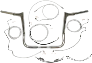 Magnum 38834-412 1-1/4in. Viking Bagger Handlebar Kit - 12in. - Chrome
