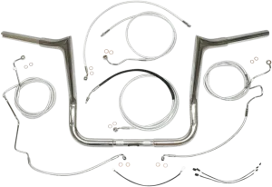 Magnum 38884-414 1-1/4in. Viking Bagger Handlebar Kit - 14in. - Chrome