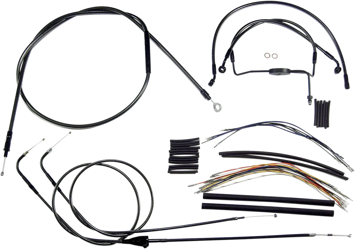 Magnum 487762 Black Pearl Handlebar Installation Kit for 15-17in. Ape