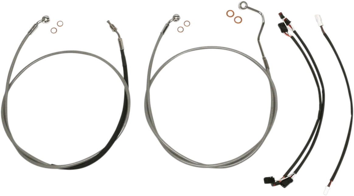 Magnum 589851 Stainless Steel XR Handlebar Installation Kit for 12-14in. Ape