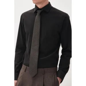 MARC STRETCH TONAL HERRINGBONE SHIRT