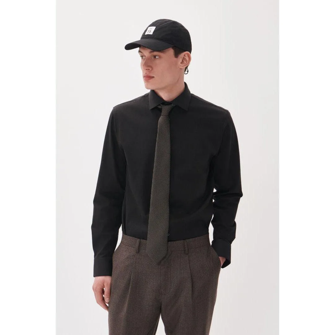MARC STRETCH TONAL HERRINGBONE SHIRT